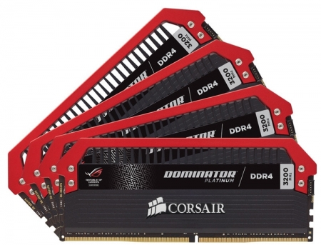 Corsair Dominator Platinum ROG Edition: комплект DDR4-памяти ёмкостью 16 Гбайт