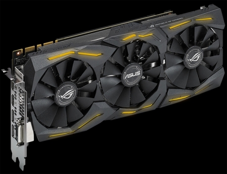 ASUS выпустила ускоритель ROG Strix GeForce GTX 1080 с заводским разгоном