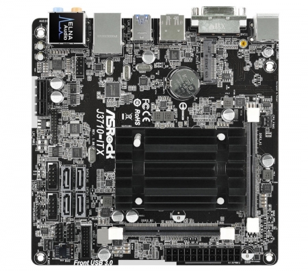 Компактная плата ASRock J3710-ITX несёт на борту чип Intel Braswell