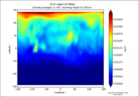 Новый ресурс предоставит данные о циркуляции атмосферы Марса