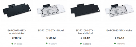 Водоблоки EK для GeForce GTX 1070: начало продаж и «дружба» с видеокартами MSI