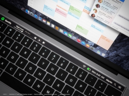 Исходный код macOS подтвердил наличие сенсорной панели на клавиатуре будущего MacBook Pro