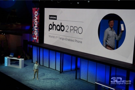 Lenovo PHAB2 Pro — планшетофон с поддержкой технологии Project Tangо