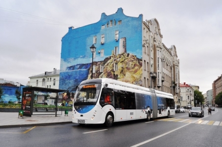 Первый гибридный троллейбус начал курсировать по Москве