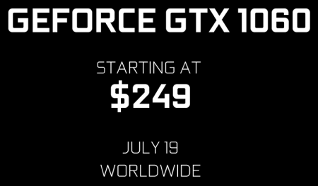 NVIDIA представила видеокарту GeForce GTX 1060