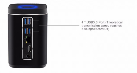 Мини-компьютер ECdream V6W похож на электронный будильник