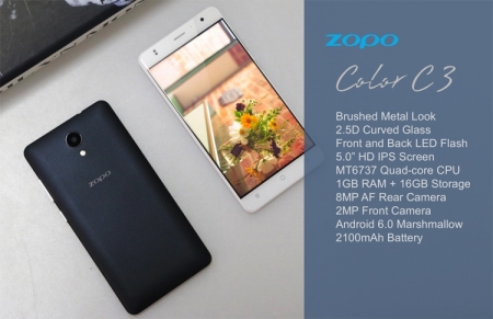 Трио смартфонов Zopo с HD-дисплеем и 1 Гбайт ОЗУ