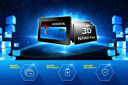 Вместимость SSD-накопителей ADATA Ultimate SU800 достигает 1 Тбайт