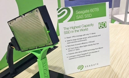 Seagate показала 60-Тбайт накопитель и PCI-E SSD с производительностью 10 Гбайт/с