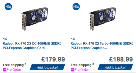 Radeon RX 470 X2 Turbo/X2 OC — первые нереференсные видеокарты HIS поколения 14 нм