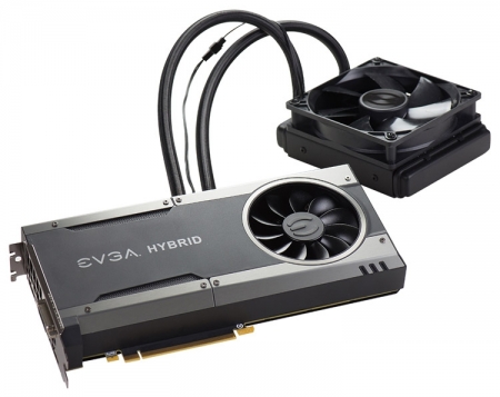 Видеокарта EVGA GeForce GTX 1080 FTW Hybrid Gaming получила заводскую СЖО