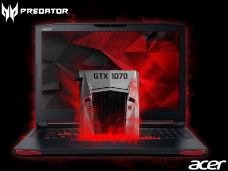 Ноутбуки Acer Predator получили апгрейд в виде GeForce GTX 1070/1060