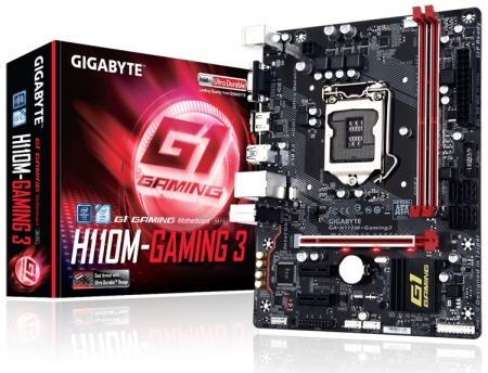 Плата Gigabyte GA-H110M-Gaming 3 формата Micro-ATX рассчитана на игровые ПК