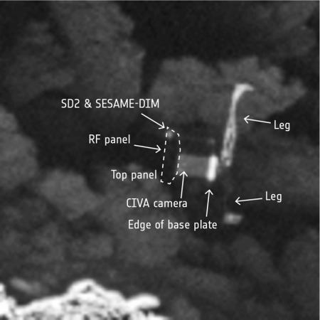 Станция Rosetta за месяц до окончания миссии обнаружила потерянный зонд Philae