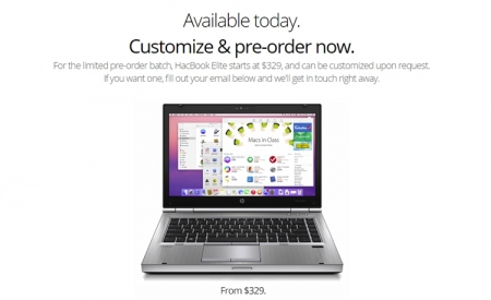 HacBook Elite: ноутбук на базе macOS с возможностью апгрейда