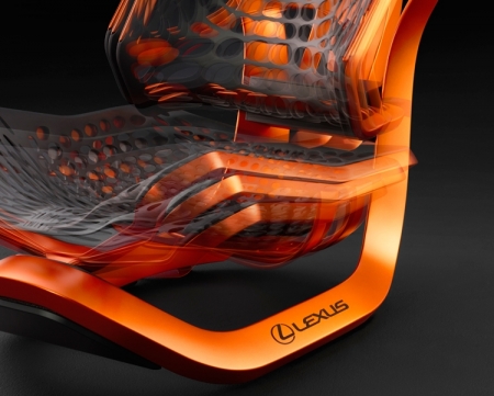 В Lexus изобрели «кинетические» кресла со структурой паутины