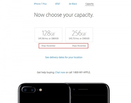 Apple iPhone 7 Plus оказался в дефиците до начала розничных продаж