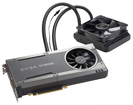 EVGA выпустила видеокарту GeForce GTX 1070 FTW Hybrid Gaming с СЖО