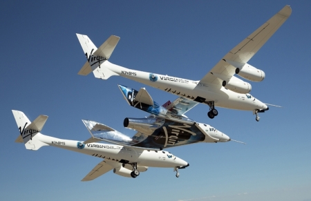Новый корабль SpaceShipTwo совершил испытательный полёт