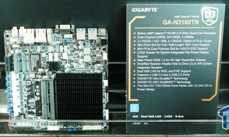 Gigabyte GA-N3160TN: четырёхъядерный Celeron (Braswell) к вашим услугам