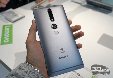 Tango-смартфон Lenovo Phab 2 Pro выйдет в ноябре