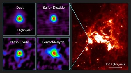 Звёздный «кокон» необычного состава говорит о разнообразии процессов во Вселенной