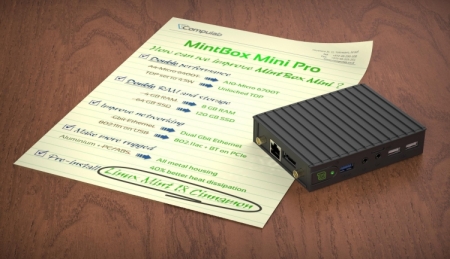 Безвентиляторный мини-ПК Mintbox Mini Pro на Linux Mint по цене 5