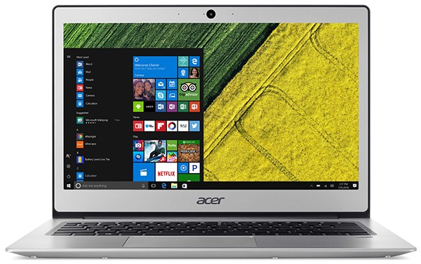 Корпус ноутбука Acer Swift 1 отлит из металла