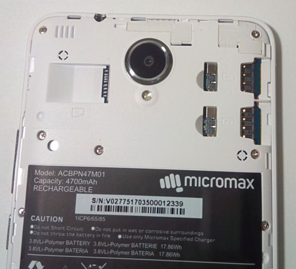 Смартфон Micromax Q398 работает неприлично долго на одном заряде