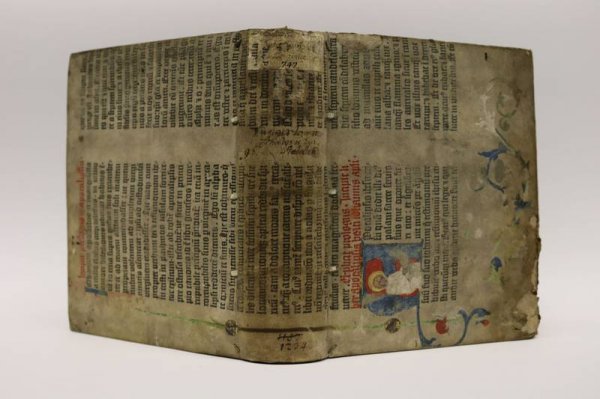В Баварии была обнаружена вырванная страница из Библии Гуттенберга