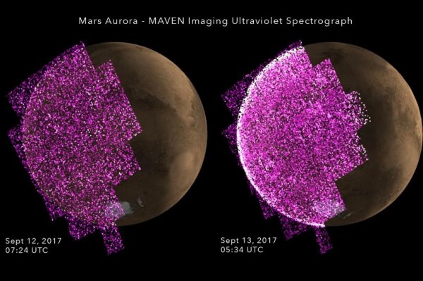 NASA на Марсе возникло мощнейшее сияние
