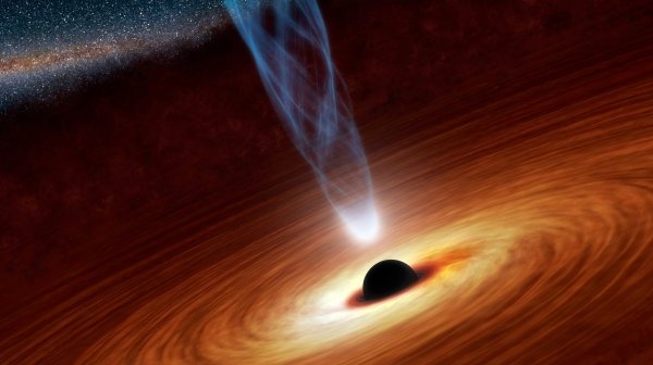 Ученые NASA зафиксировали, как планета вылетела из черной дыры