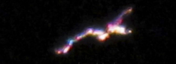 Жительница Арканзаса сняла чрезвычайно яркий НЛО