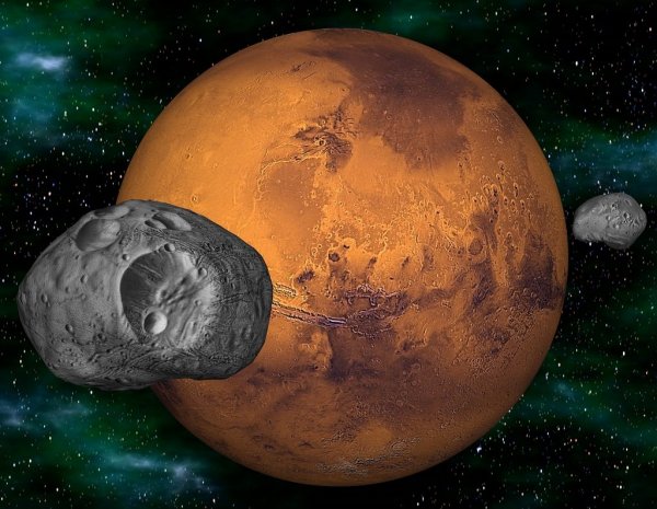 В НАСА рассказали об опасности постройки баз на спутниках Марса