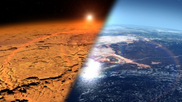 На Марсе обнаружен гигантский сперматозоид: НЛО или оптический дефект?