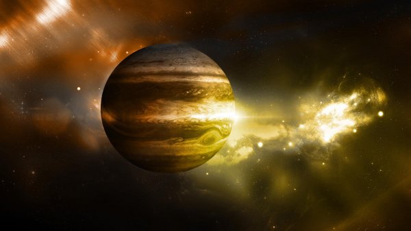 Астрономы нашли на Юпитере мерцающее северное сияние